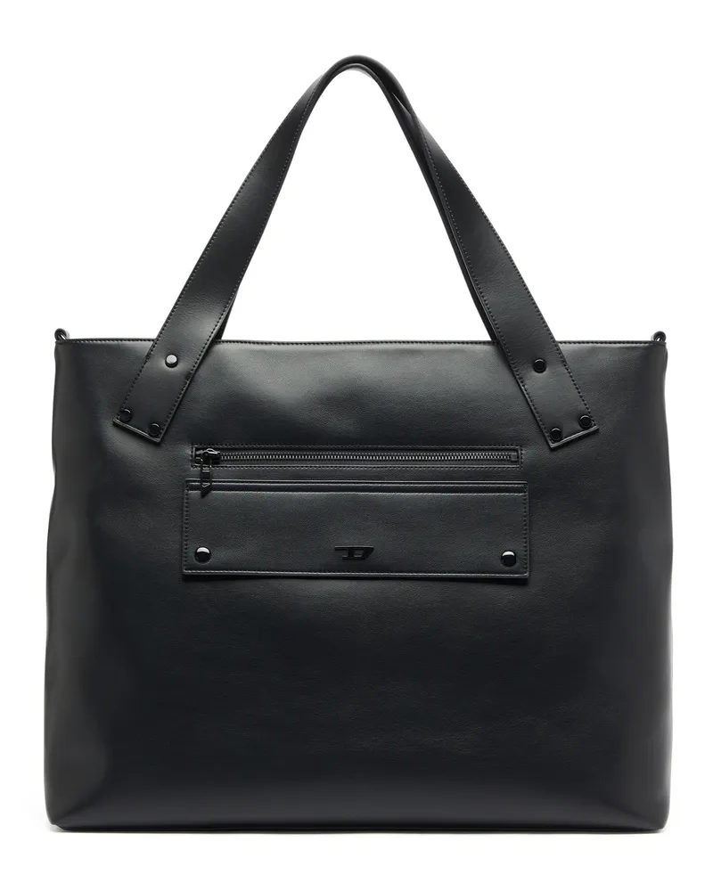 Diesel Rivet-D - Shopping Bag mit Reißverschluss und Klappentasche - Shoppers - Herren - Schwarz Schwarz