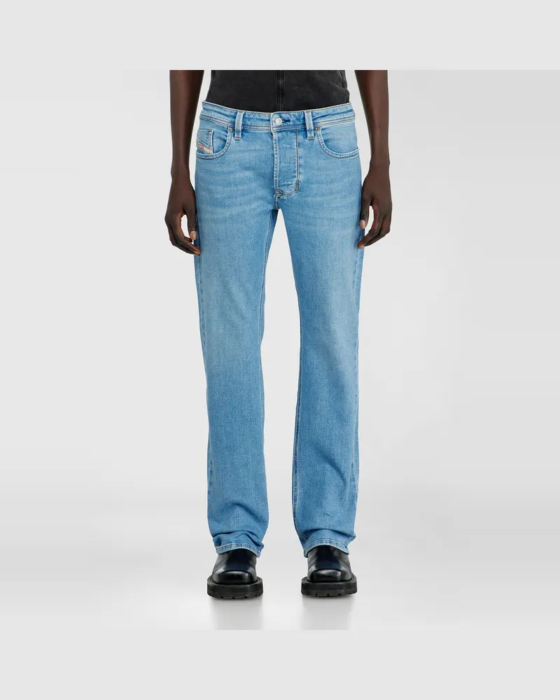 Diesel Regular Jeans Low Waist 1985 Larkee, Hellblau, Knopfverschluss Blau