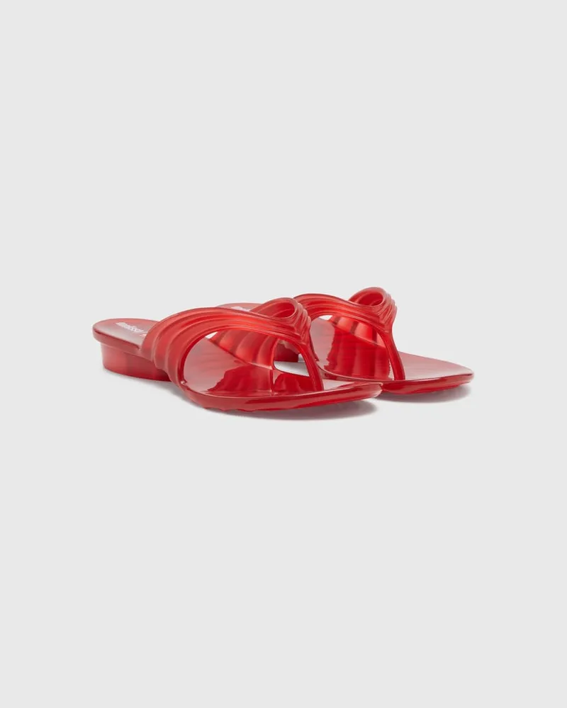 Diesel Künstlerisch gestaltete Flip-Flops aus Melflex - Sandalen - Damen - Rot Rot