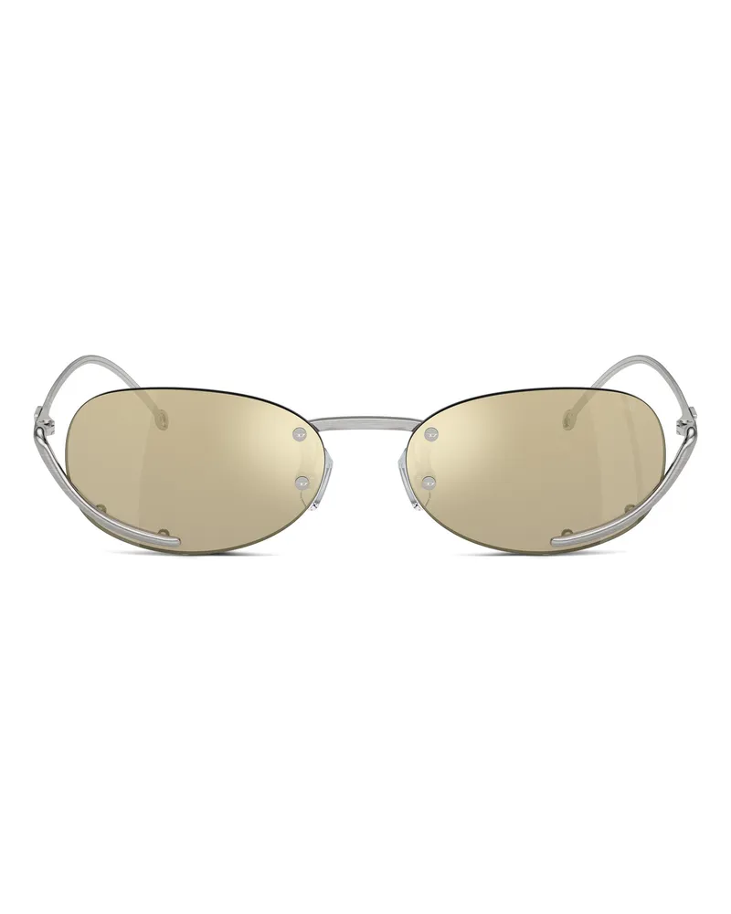 Diesel Ovaler Modell Brille - Sonnenbrille - Unisex - Gelb Gelb