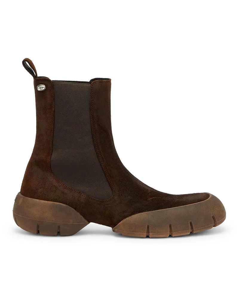 Diesel D-Mathieu - Stiefel aus Wildleder mit Gummisohle - Stiefel - Herren - Braun Braun