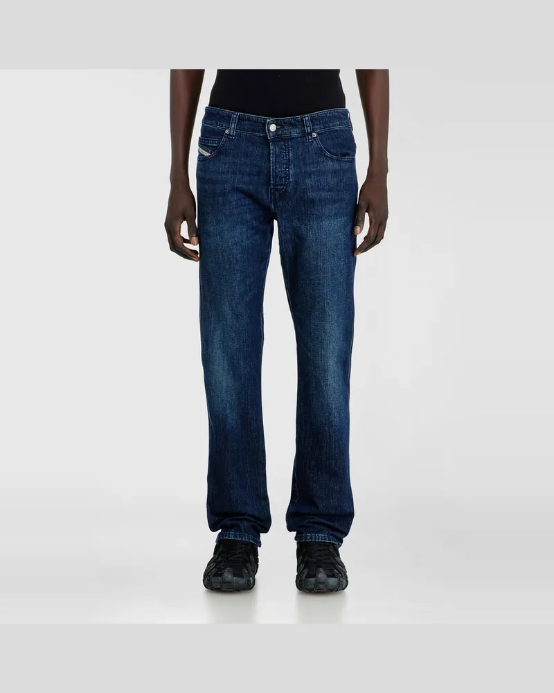 Diesel Slim Jeans Regular Waist 1993 D-Vyl, Dunkelblau, Knopfverschluss Blau