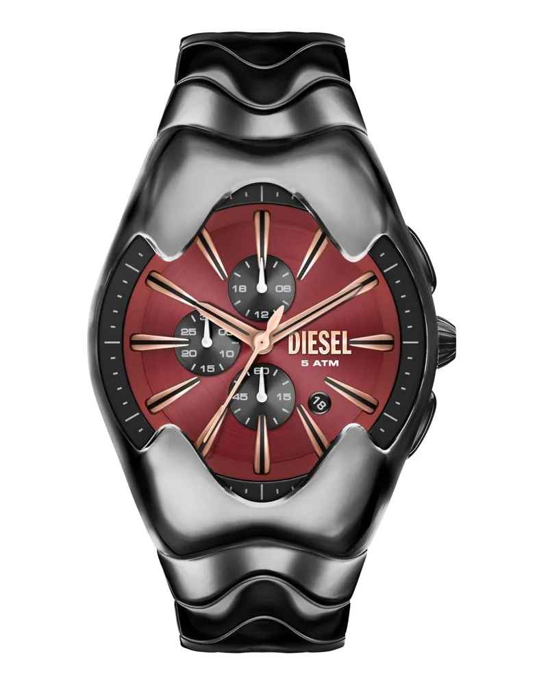 Diesel Mercurial Uhr aus Edelstahl in Gunmetal-Optik - Uhren - Herren - Schwarz Schwarz