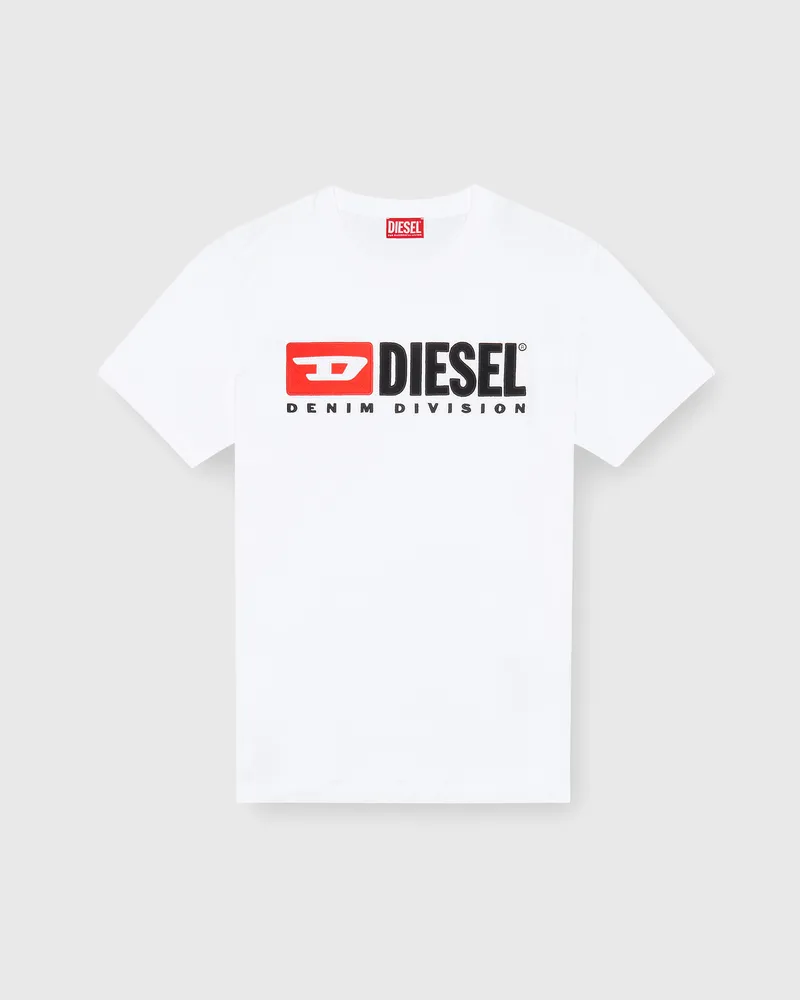 Diesel T-Shirt mit Diesel-Logo-Patch - T-Shirts - Herren - Weiss Weiss