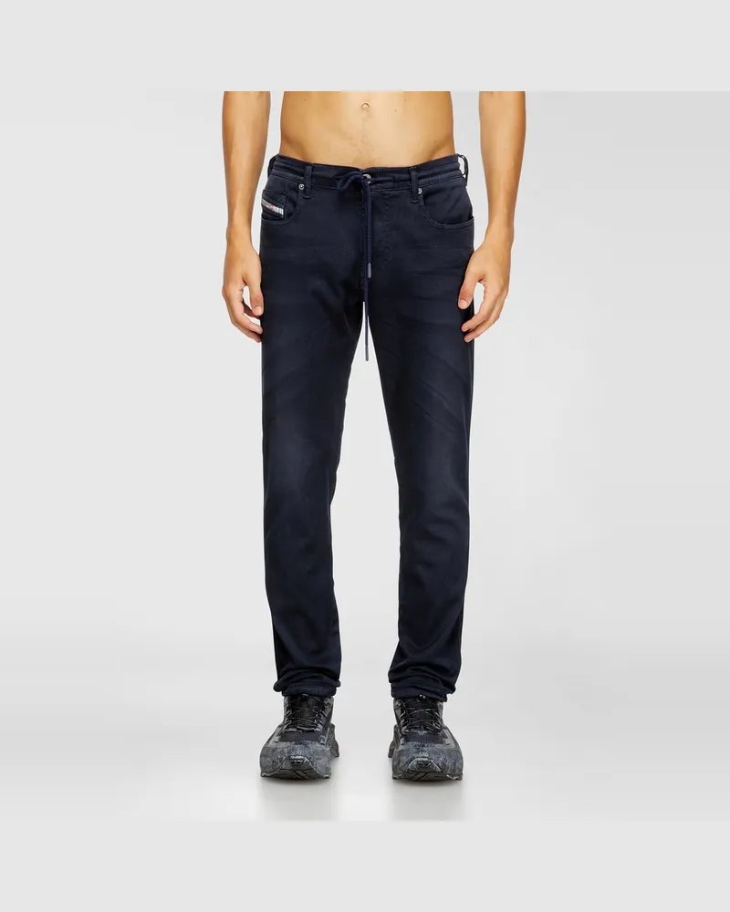 Diesel Slim Regular Waist 2062 D-Strukt Joggjeans, Farbig, Reißverschluss Blau