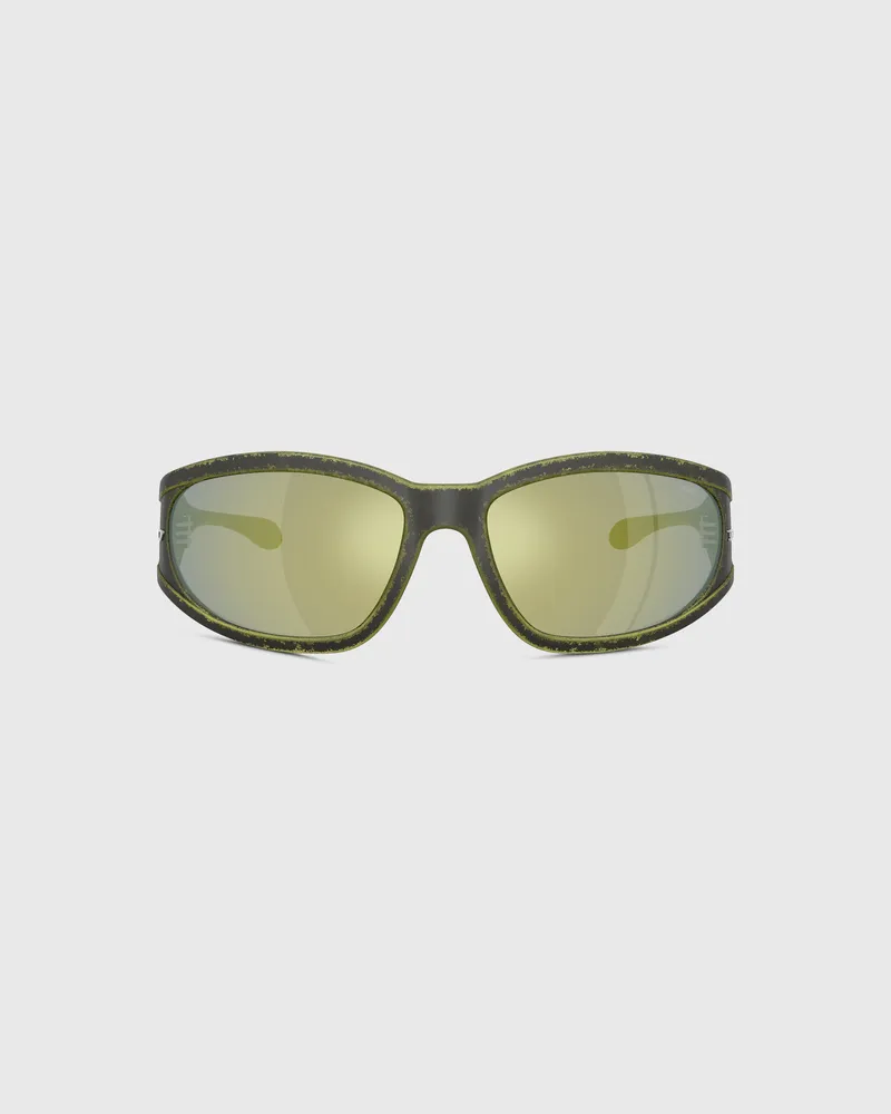 Diesel Sonnenbrille aus acetat mit rechteckigen gläsern - Sonnenbrille - Unisex - Grün Grün