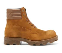 D-Hammer - Combat-Boots aus Veloursleder und Leder - Stiefel - Herren - Braun