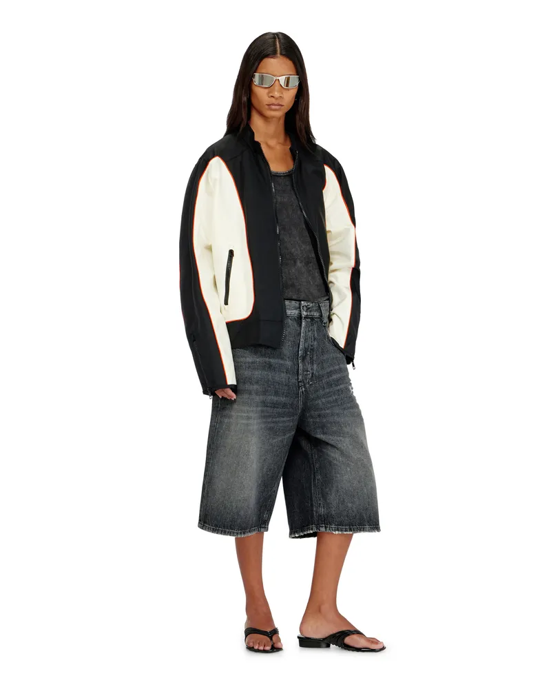 Diesel Künstlerisch gestaltete Flip-Flops aus Melflex - Sandalen - Damen - Schwarz Schwarz