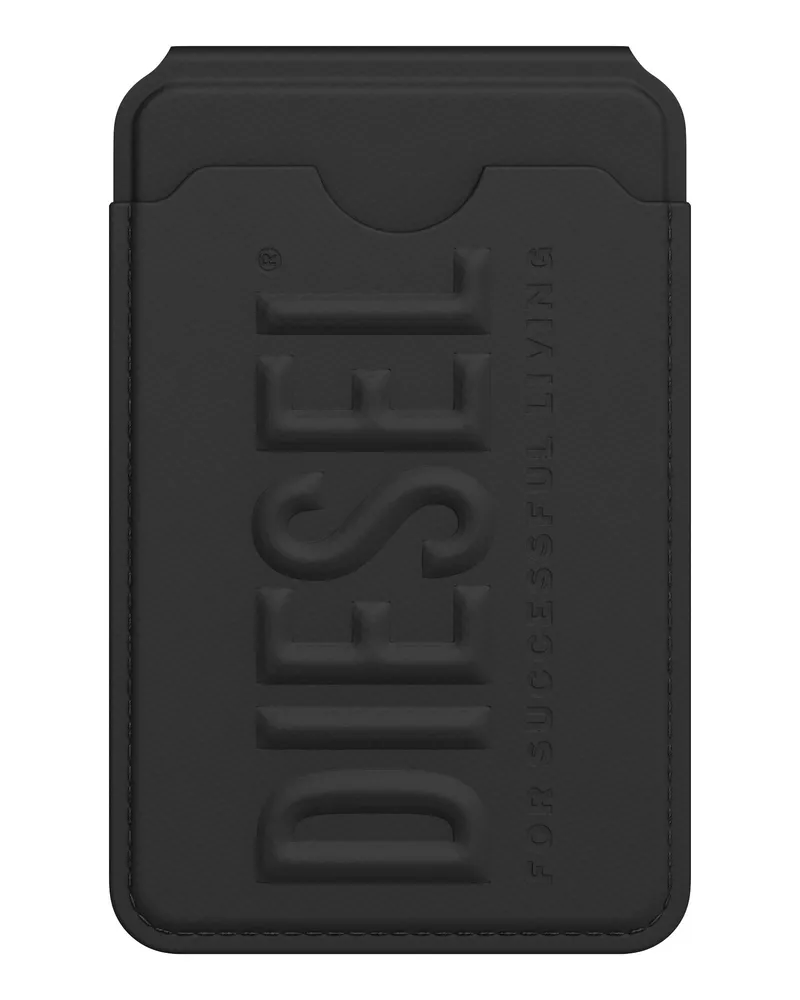 Diesel 3D Biscotto Magsafe Kartenhalter-Ständer - Universal pockets - Unisex - Schwarz Schwarz