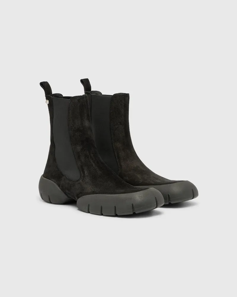 Diesel D-Mathieu - Stiefel aus Wildleder mit Gummisohle - Stiefel - Herren - Schwarz Schwarz