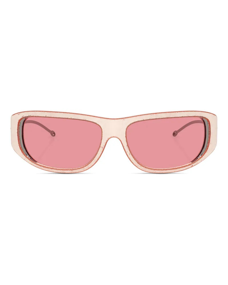 Diesel Wraparound-Stil Brille - Sonnenbrille - Unisex - Rosa Rosa