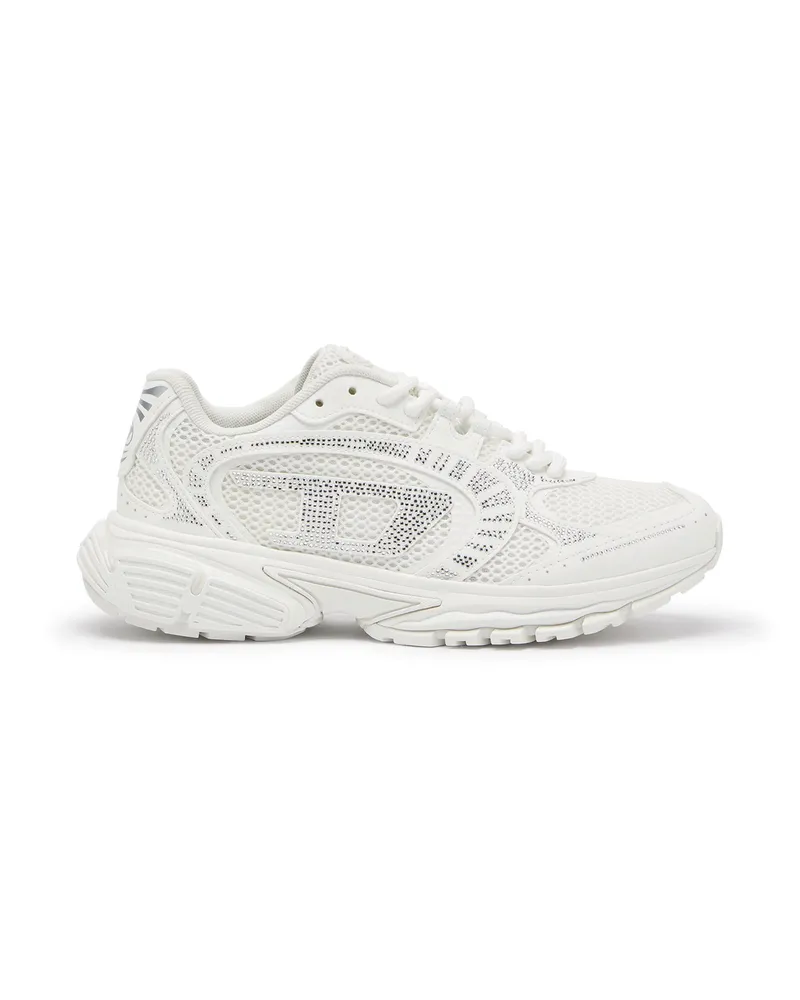 Diesel S-Pro-V-Dense - Mesh-Sneaker mit Kristallen - Sneakers - Damen - Weiss Weiss