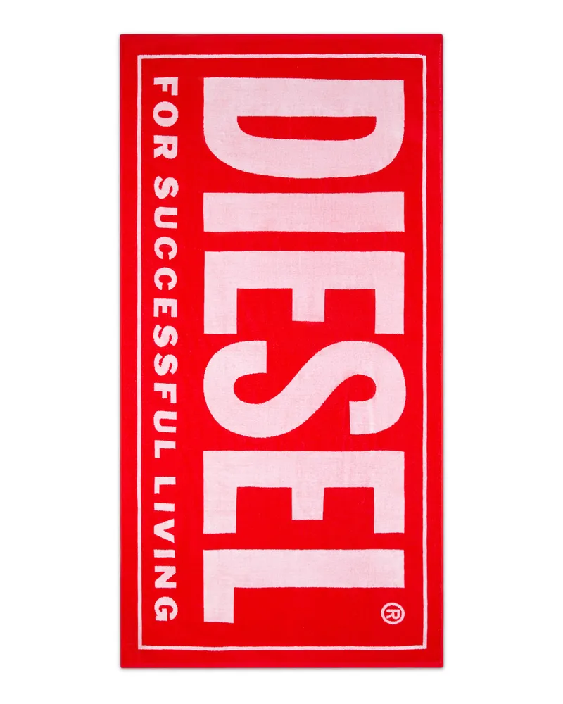 Diesel Strandtuch mit Successful-Logo - Out of water - Herren - Rot Rot