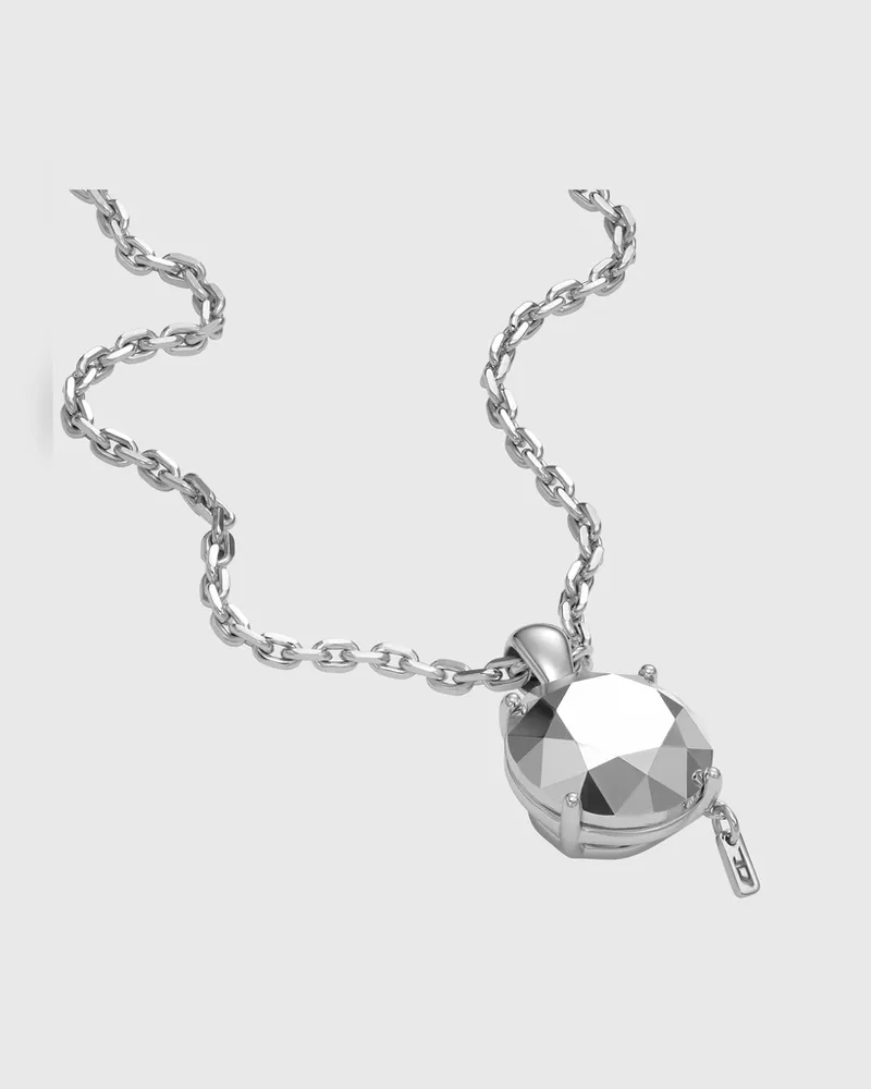 Diesel Halskette aus Sterlingsilber mit Diamantschliff - Halsketten - Unisex - Silber Silber