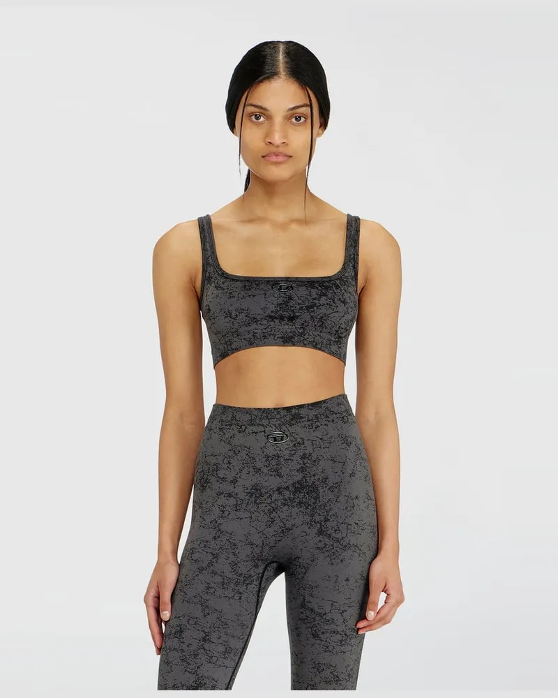 Diesel Sport-BH mit Utility-Print - BHs - Damen - Grau Grau