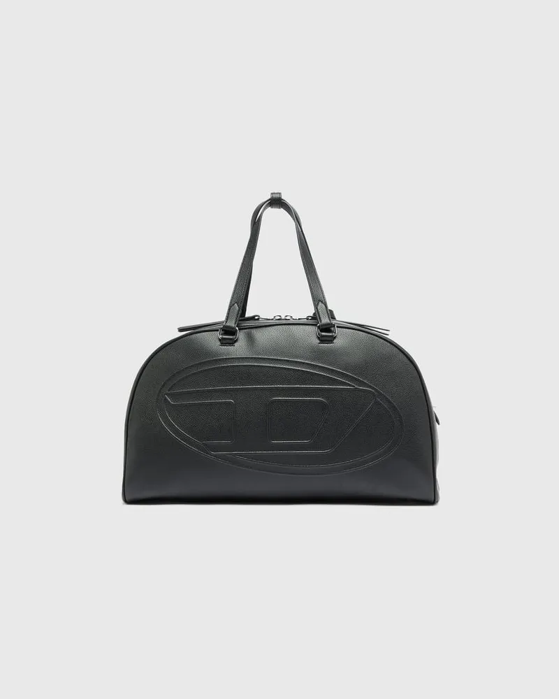 Diesel 1DR Dome - Ledertasche mit Oval D Logo - Reisetaschen - Unisex - Schwarz Schwarz