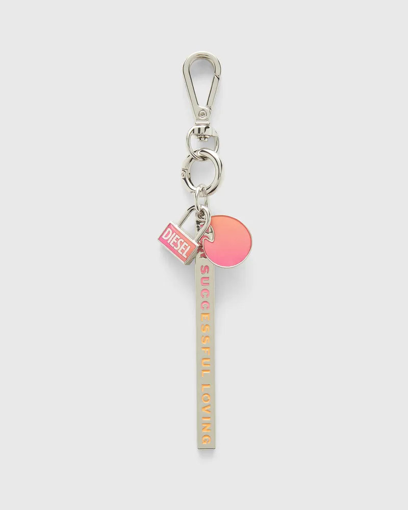 Diesel Degradé metal Schlüsselanhänger - Charms und Schlüsselanhänger - Unisex - Silber Silber