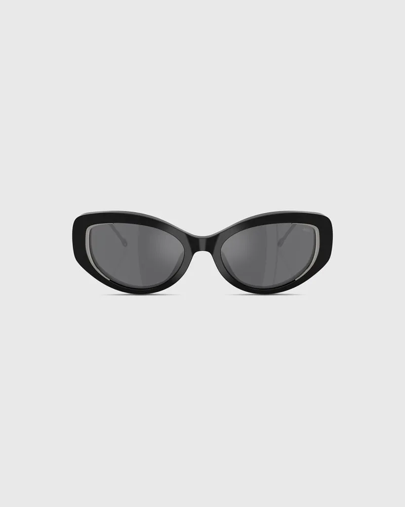 Diesel Softer Katzenaugen-Style Brille - Sonnenbrille - Unisex - Grau Grau