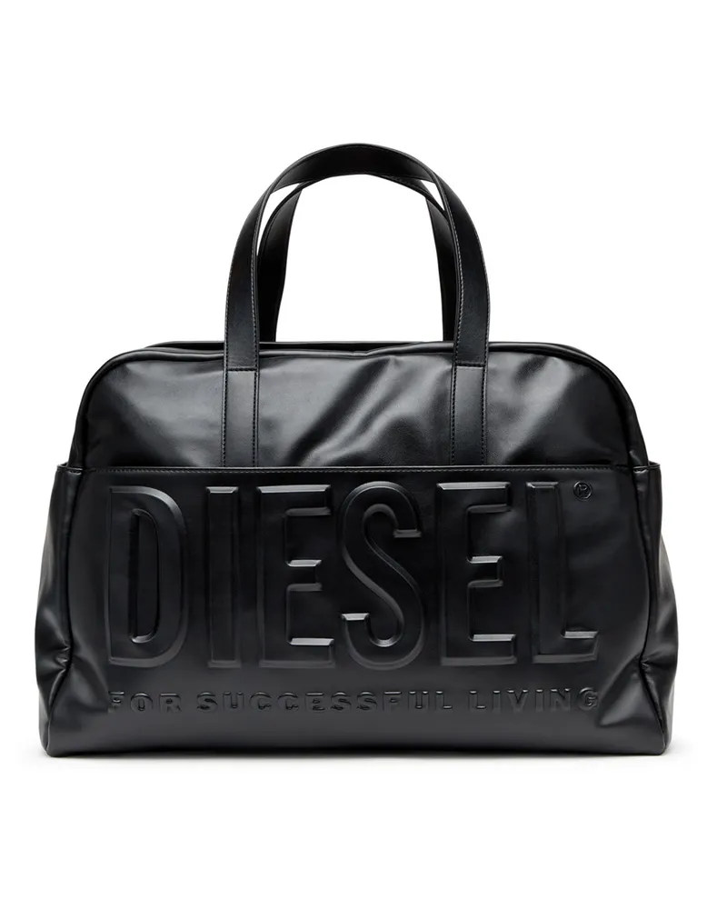 Diesel Dsl 3D L-Duffle Bag mit Logo in extremer 3D-Optik - Shoppers - Herren - Schwarz Schwarz
