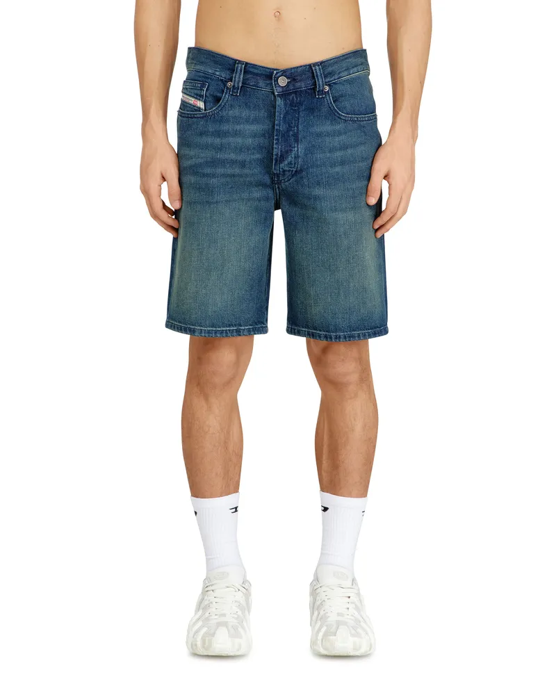 Diesel Denim-Shorts mit schlichtem Aussehen - Denim Kurze Hose - Herren - Blau Blau
