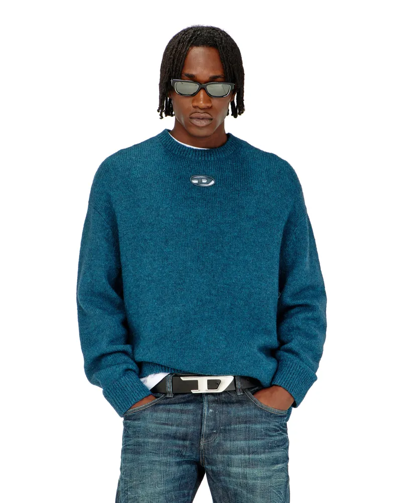 Diesel Pullover aus Woll- und Alpakamischung - Strickwaren - Herren - Grün Grün