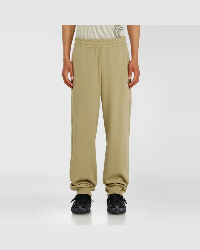 Diesel Baumwollsweatpants mit metallischem Oval D - Hosen - Herren - Beige Beige