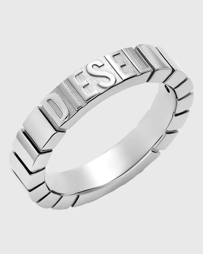 Diesel Edelstahlband Ring - Ringe - Unisex - Silber Silber