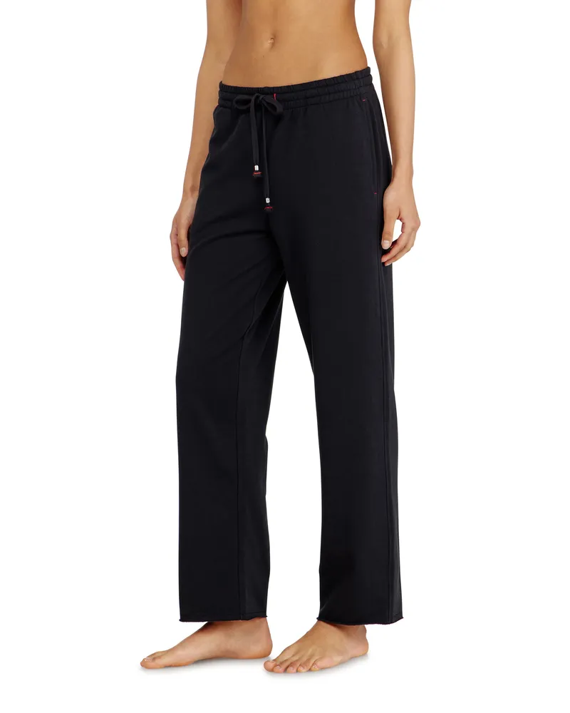 Diesel Aufgeraute Sweathose mit offenen Säumen - Hosen - Damen - Schwarz Schwarz