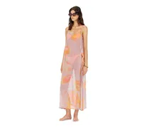 Strandkleid aus Chiffon mit Blumenmuster - Out of water - Damen - Violett