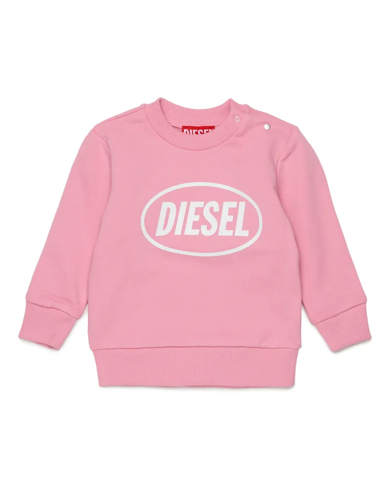 Diesel Sweatshirt mit Logoprint - Sweatshirts - Unisex - Rosa Rosa
