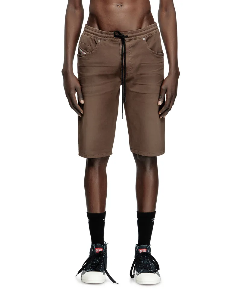 Diesel Chinoshorts aus JoggJeans - Denim Kurze Hose - Herren - Braun Braun
