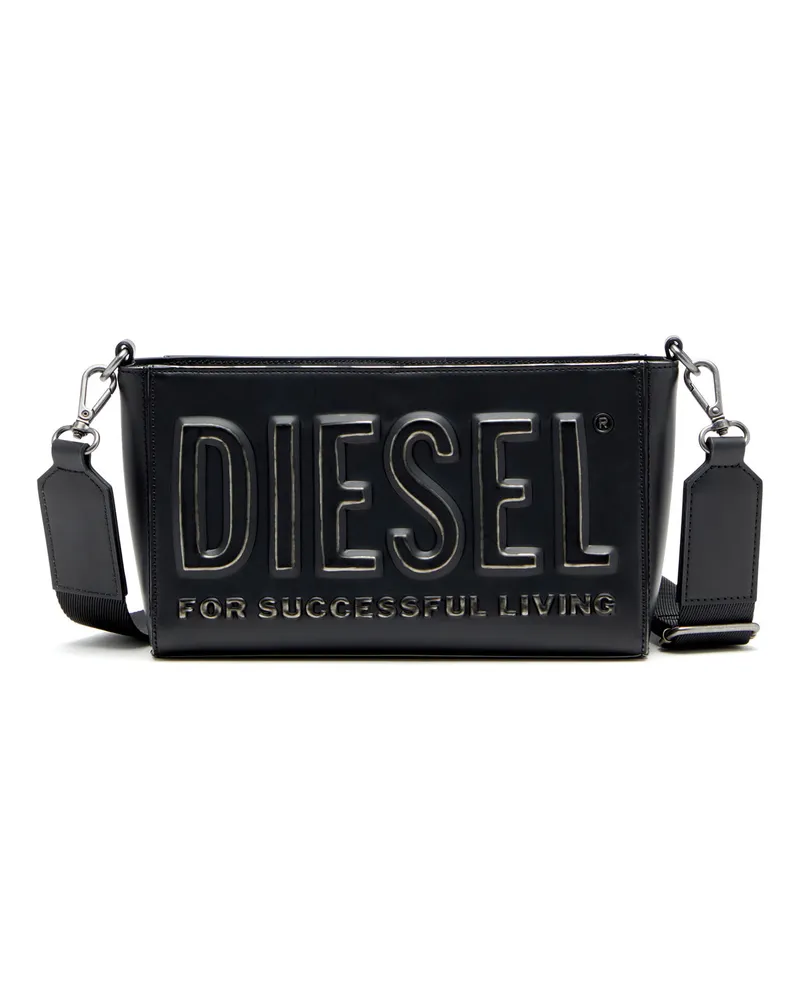 Diesel Dsl 3D-Kameratasche aus gebürstetem PU - Schultertaschen - Herren - Schwarz Schwarz