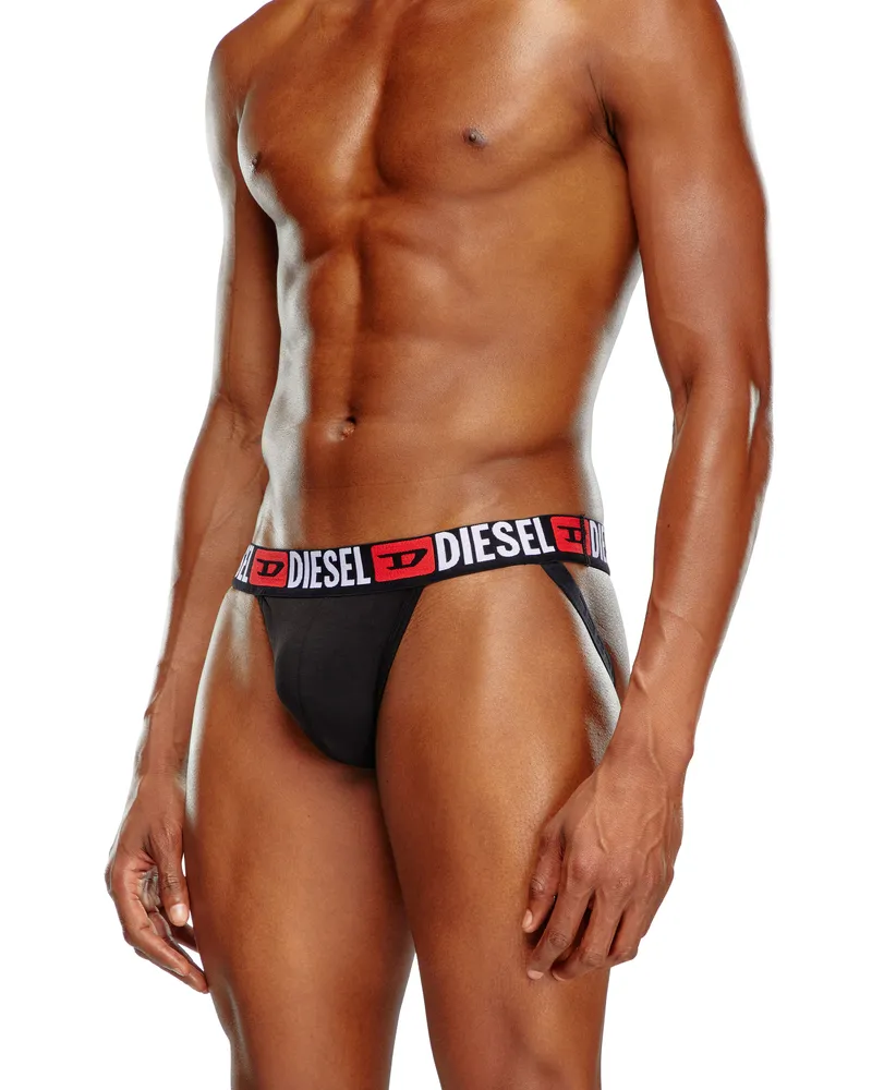 Diesel Jockstraps im Dreierpack mit Logo-Bund - Jockstraps - Herren - Schwarz Schwarz