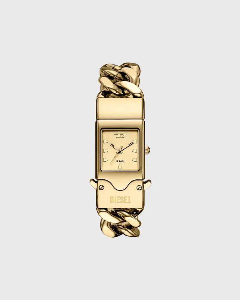 Diesel Closer Drei aus goldfarbenem Edelstahl - Uhren - Herren - Gold Gold