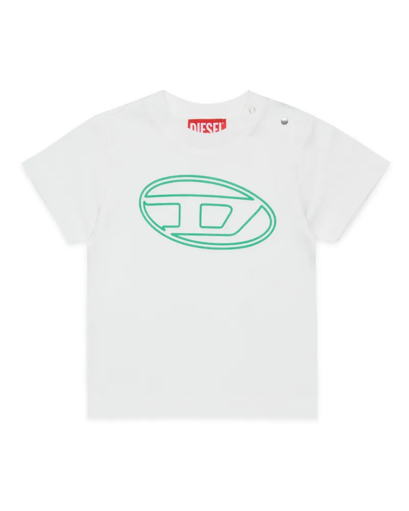 Diesel Baumwoll-T-Shirt mit Logo - T-Shirts und Tops - Unisex - Bunt Bunt