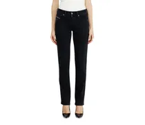 Slim Jeans Low Waist 1992 D-Jiann, Schwarz/Dunkelgrau, Knopfverschluss