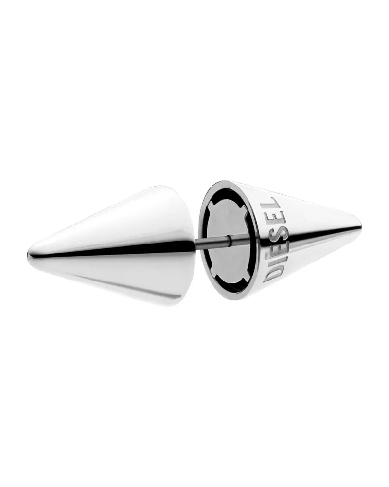 Diesel Ohrring mit Edelstahlspike - Ohrringe - Unisex - Silber Silber