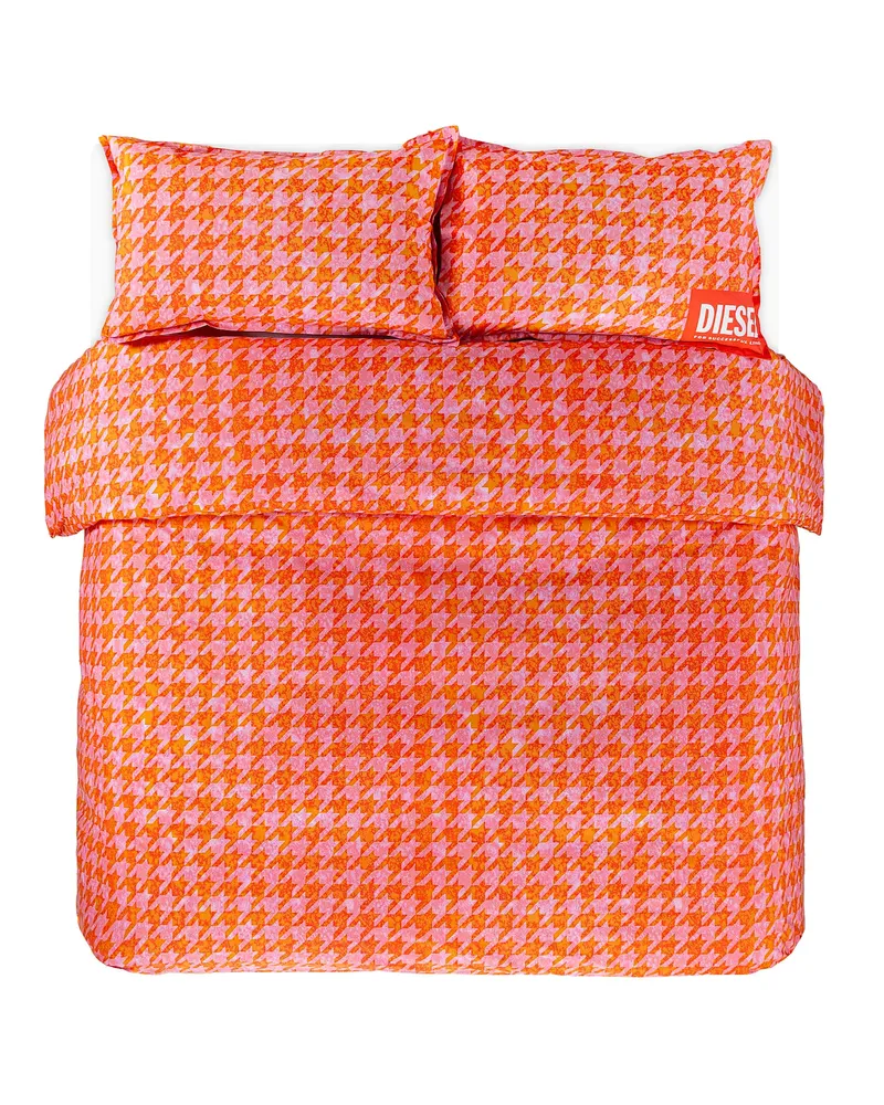 Diesel Perkal-Bettwäsche-Set für Queen-Size-Bett - Bettbezug - Unisex - Orange 