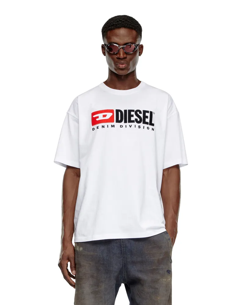 Diesel T-Shirt mit Diesel-Logo-Patch - T-Shirts - Herren - Weiss Weiss