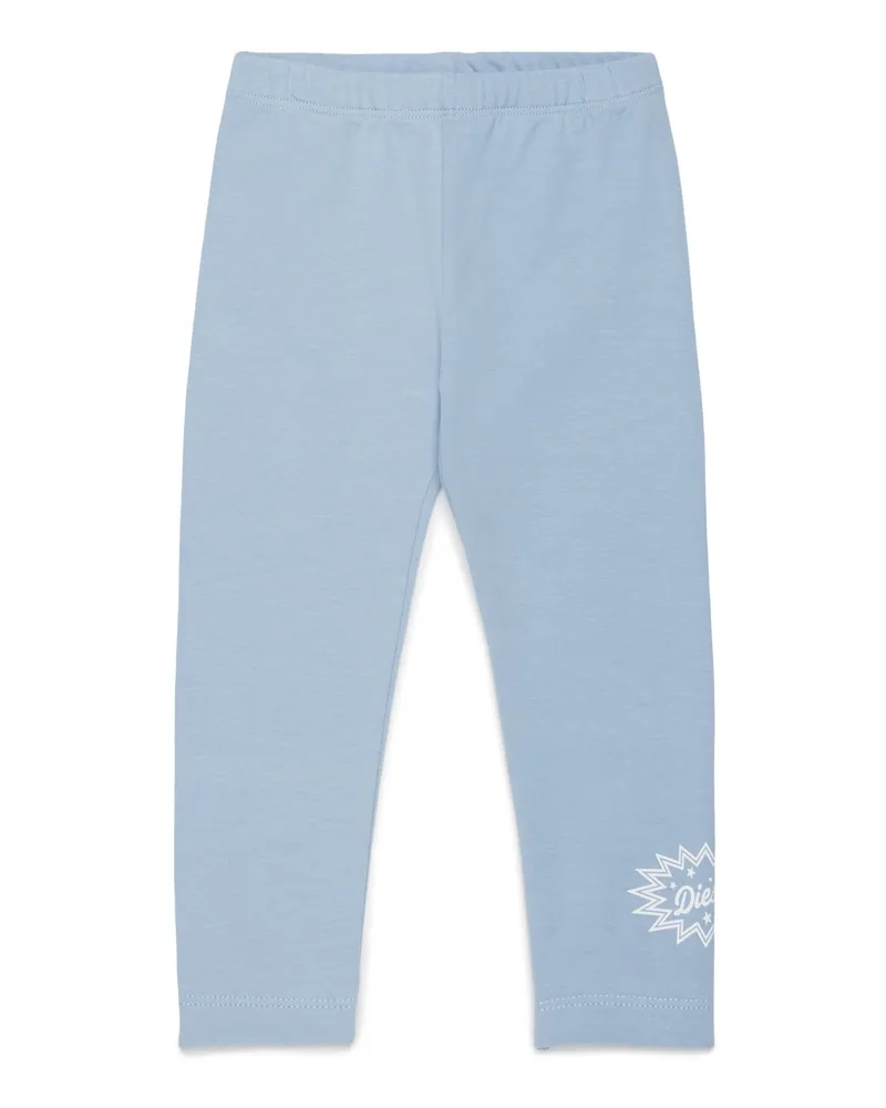 Diesel Leggings mit starburst Logo-Print - Hosen - Damen - Blau Blau