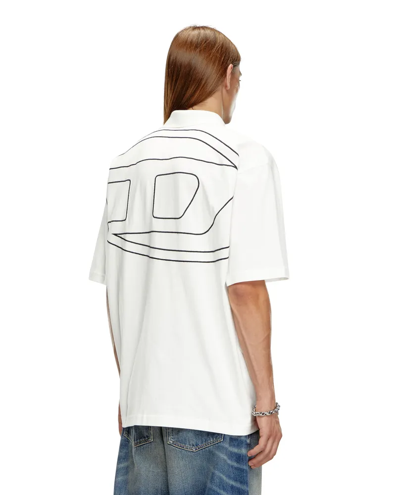Diesel Poloshirt mit großer Oval D-Stickerei - Polohemden - Herren - Bunt Bunt
