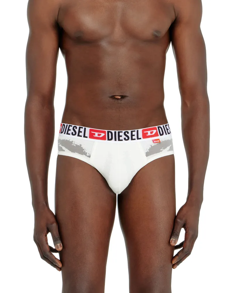 Diesel Slips mit transparentem devoré-Effekt - Slips - Herren - Weiss Weiss