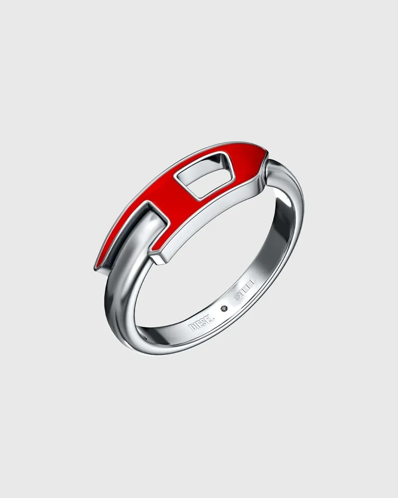 Diesel Edelstahl-Ring - Ringe - Unisex - Silber Silber