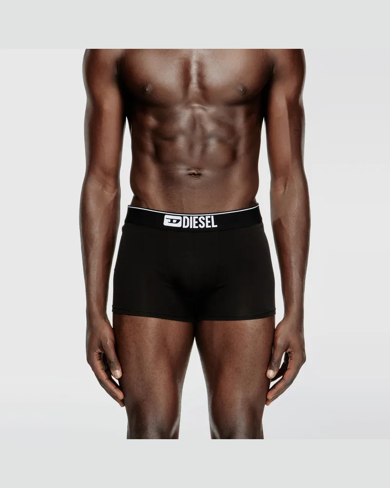 Diesel Einfarbige Retropants im Fünferpack - Boxershorts - Herren - Schwarz Schwarz