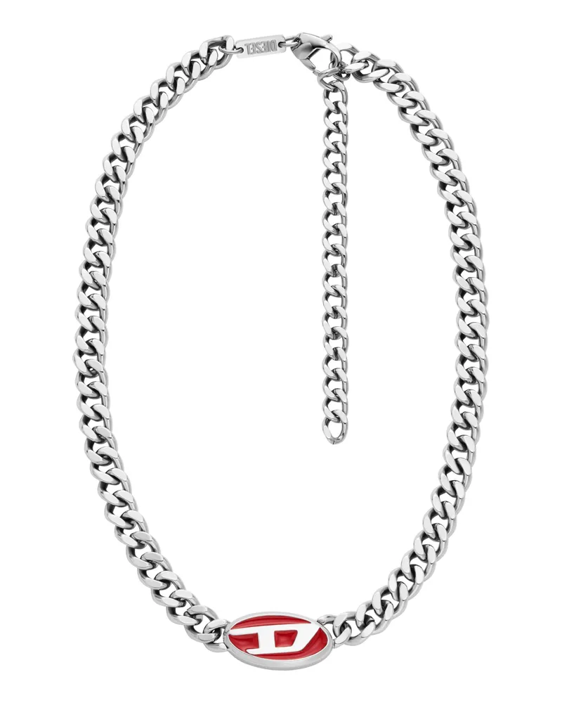 Diesel Halskette aus Edelstahl - Halsketten - Unisex - Silber Silber