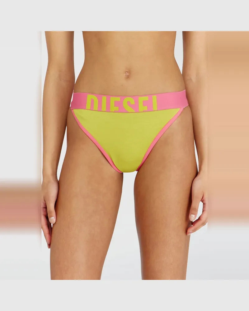 Diesel Dreierpack Stretch-Baumwoll-Tangas, mehrfarbig - Strings - Damen - Bunt Bunt