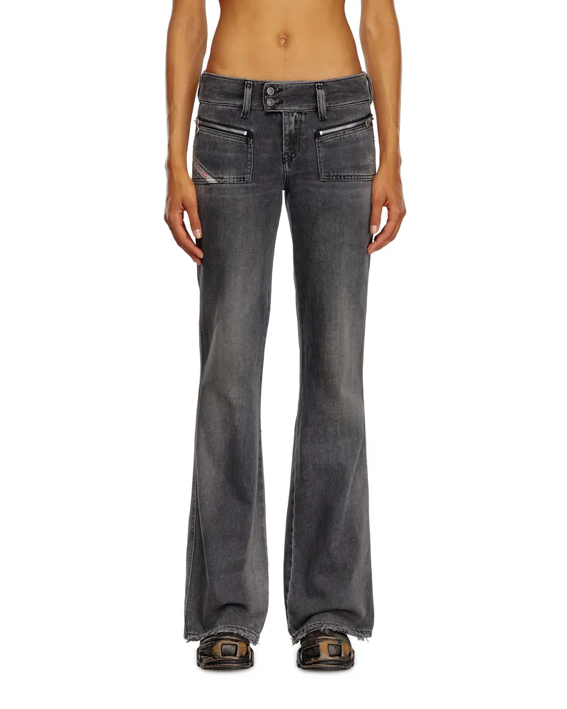 Diesel Bootcut Jeans - D-Hush - Jeans - Damen - Schwarz Schwarz