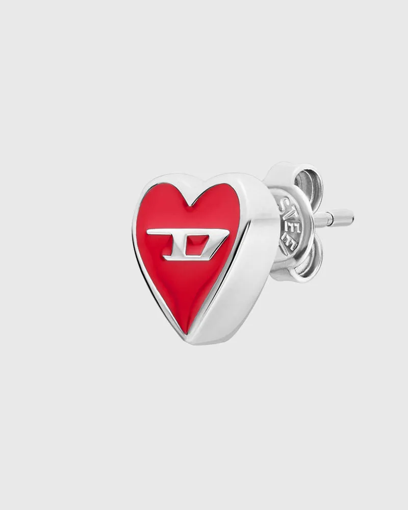 Diesel Ohrstecker aus Edelstahl - Ohrringe - Unisex - Silber Silber