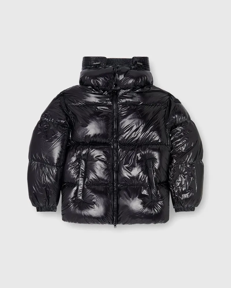 Diesel Daunen-Steppjacke mit abnehmbarer Kapuze - Winterjacken - Herren - Schwarz Schwarz