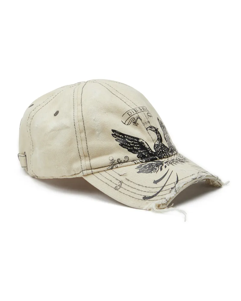 Diesel Vielgetragene Basecap mit Phoenix-Print - Hüte - Herren - Weiss Weiss